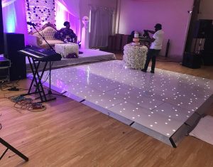 Our LED Dance Floor at a wedding.