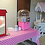 Popcorn Machine, Candy Floss Machine and Sweet Cart.